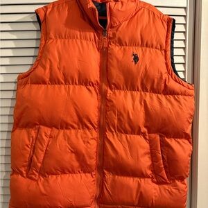 U.S. Polo Assn. Men's Bright Orange Vest
